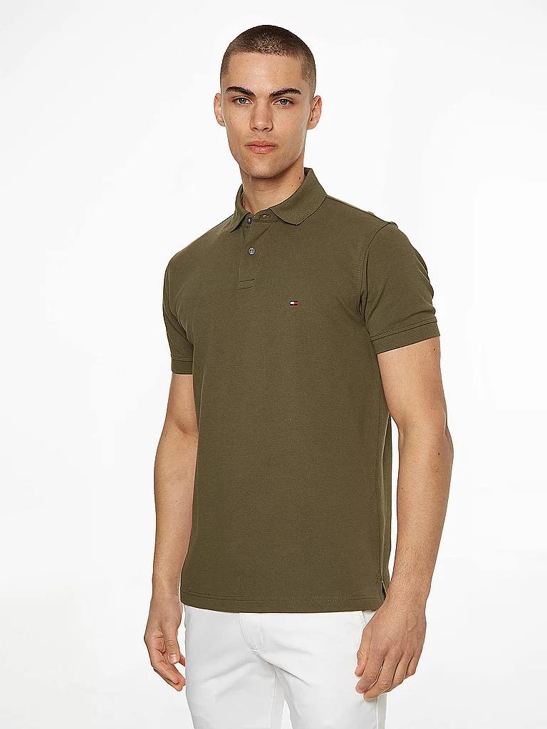 Tommy Hilfiger pour homme. MW0MW17770 Polo en piqué texturé 1985 Collection vert (XXL), Casuel, Coton, Manche courte 3